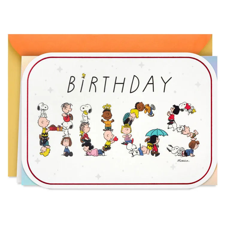 Peanuts® Love and Hugs Coming Your Way Birthday Card
