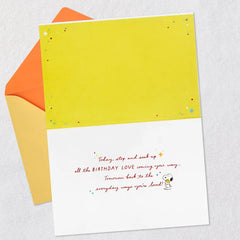 Peanuts® Love and Hugs Coming Your Way Birthday Card