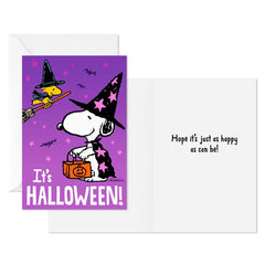 Peanuts® Snoopy and Woodstock Witches Halloween Cards, Pack of 6
