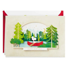 Peanuts® Snoopy and Woodstock Happy All Day Through Birthday Card