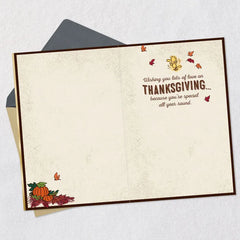 Peanuts® Snoopy and Woodstock Lots of Love Thanksgiving Card