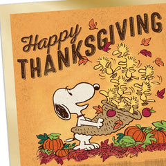 Peanuts® Snoopy and Woodstock Lots of Love Thanksgiving Card