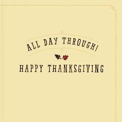 Peanuts® Snoopy and Woodstock Hugs to You Thanksgiving Card