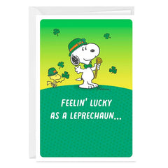 Peanuts® Snoopy Leprechaun Custom St. Patrick's Day Card