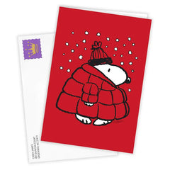 Peanuts® Snoopy in Puffer Coat Custom Christmas Card