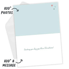 Joy and Snowflakes Custom Christmas Card
