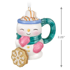 Cup of Cozy Porcelain Ornament