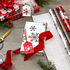 Snow Merry 3-Pack Foil Christmas Wrapping Paper Assortment, 60 sq. ft.