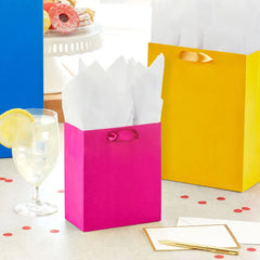 Solid Colors 8-Pack Assorted Gift Bag Bundle