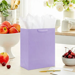 10.4" Lavender Large Square Gift Bag