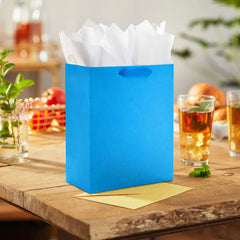 9.6" Royal Blue Medium Gift Bag