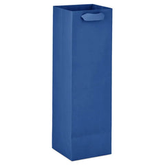 13" Solid Royal Blue Wine Gift Bag