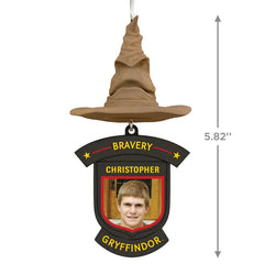 Harry Potter™ Sorting Hat House Trait Personalized Ornament, Custom Photo and Text