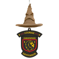 Harry Potter™ Sorting Hat House Trait Personalized Text Ornament, Gryffindor™