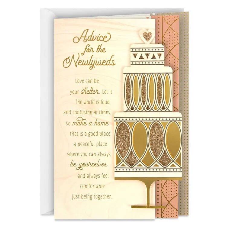Advice for the Newlyweds Wedding Card