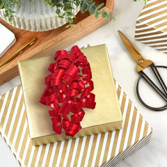 6.5" Sparkling Curly Ribbon Gift Bow