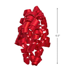6.5" Sparkling Curly Ribbon Gift Bow