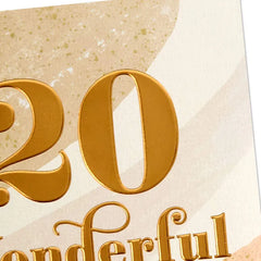 Another Year Happier and Stronger 20th Anniversary Card