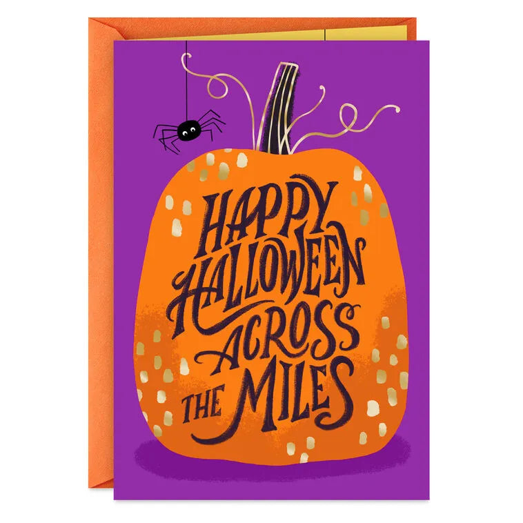 Thinking of You Across the Miles Halloween Card
