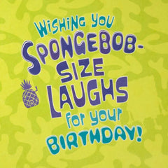 Nickelodeon SpongeBob SquarePants Wishing You Laughs Birthday Card