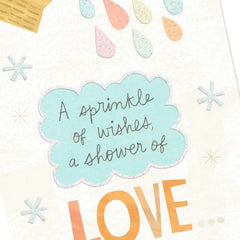 Watering Can Sprinkle of Wishes Baby Shower Card
