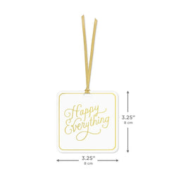 3.2" Happy Everything Folded Gift Tag