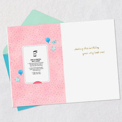 Candles and Cake Gift Card Greeting Birthday Card