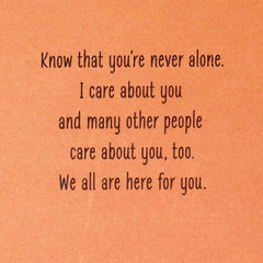 You've Got People Who Care About You Encouragement Card