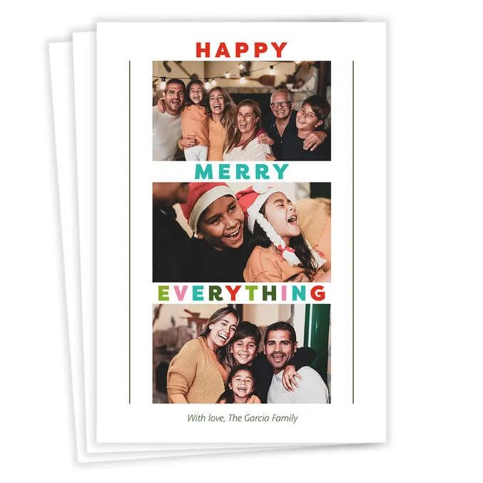 Everything Merry Flat Holiday Photo Card