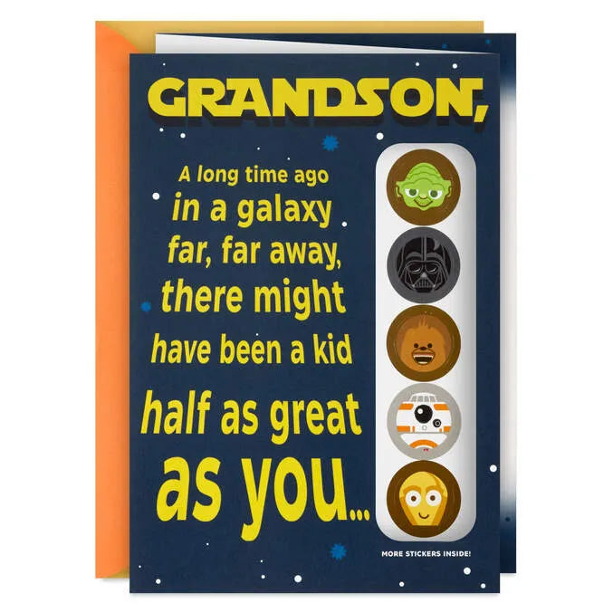 Star Wars™ No One’s Even Half as Great Birthday Card for Grandson