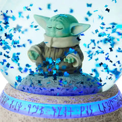 Star Wars: The Mandalorian™ Grogu™ in Meditation Snow Globe With Light and Sound
