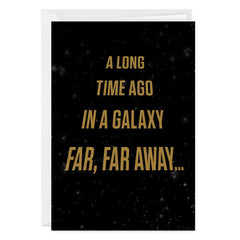 Star Wars™ A Long Time Ago Funny Custom Birthday Card