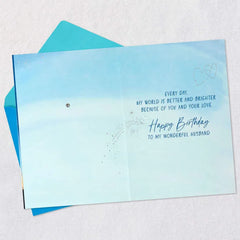 Thanking My Lucky Stars for You Birthday Card for Husband With Spinner Wheel