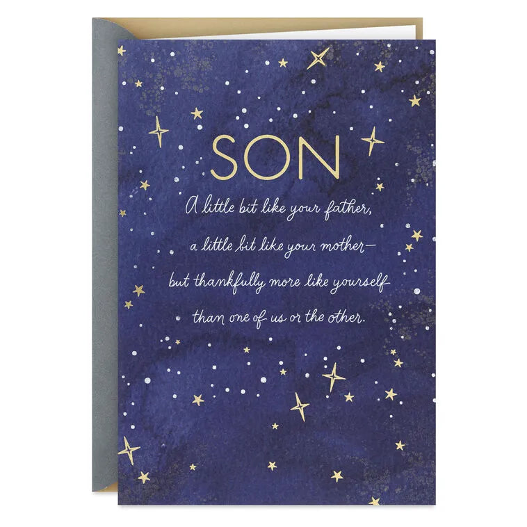 You Make Our World Better Birthday Card for Son from Mom and Dad
