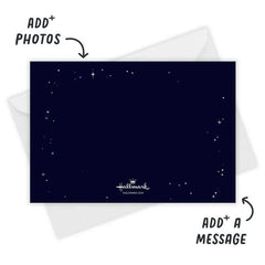 Starry O Holy Night Flat Christmas Photo Card