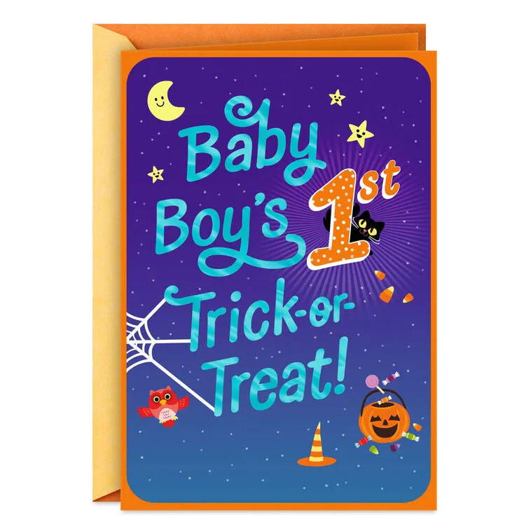 So Much Joy First Halloween Card for Boy
