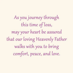 May Your Heart Be Assured Religious Sympathy Card