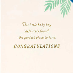 Bundle of Wonder New Baby Boy Card