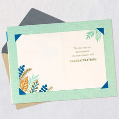 Bundle of Wonder New Baby Boy Card