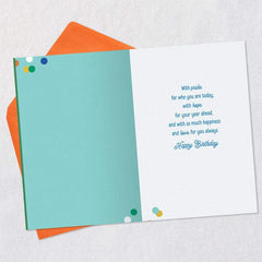 With Pride, Hope, Happiness and Love Birthday Card for Son