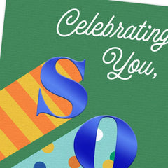 With Pride, Hope, Happiness and Love Birthday Card for Son