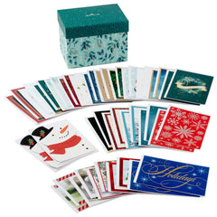 Stylish Holidays Christmas Card Assortment in Decorative Box, Pack of 48