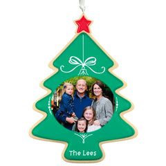 Sweet Memories Sugar Cookie Tree Personalized Ornament, Custom Oval Photo and Text