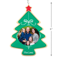 Sweet Memories Sugar Cookie Tree Personalized Ornament, Custom Oval Photo and Text