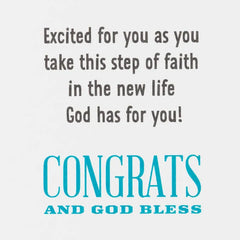 It's Time to Shine Religious Baptism Card