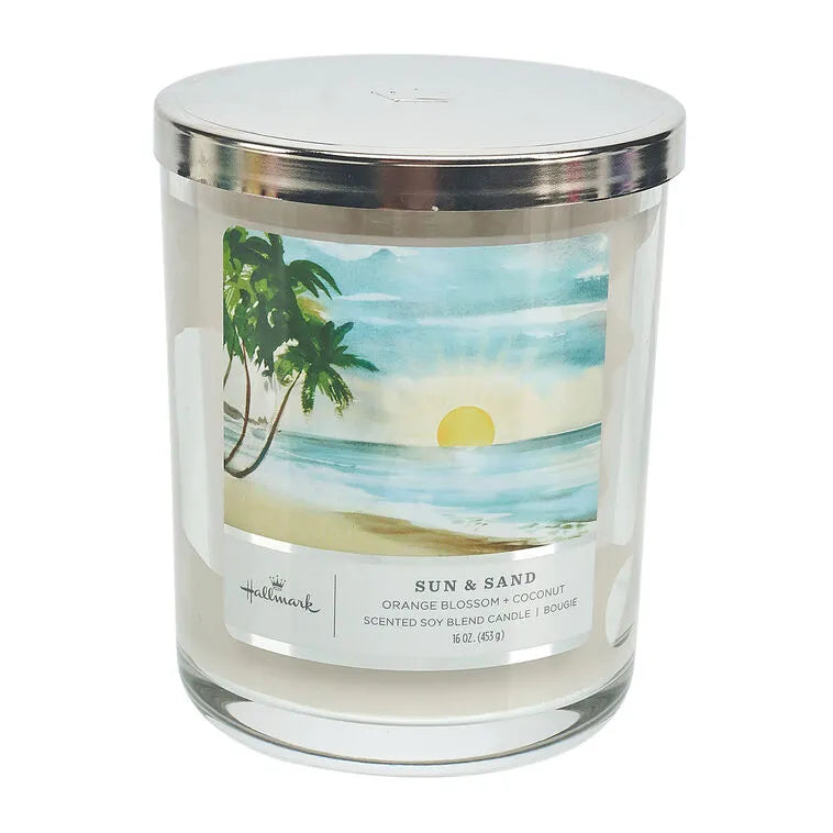 Sun and Sand Scented 3-Wick Candle, 16 oz.