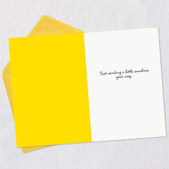 Sunflower in Sunglasses Thinking of You Card