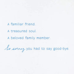 Sunlit Forest Sympathy Card for Loss of Cat