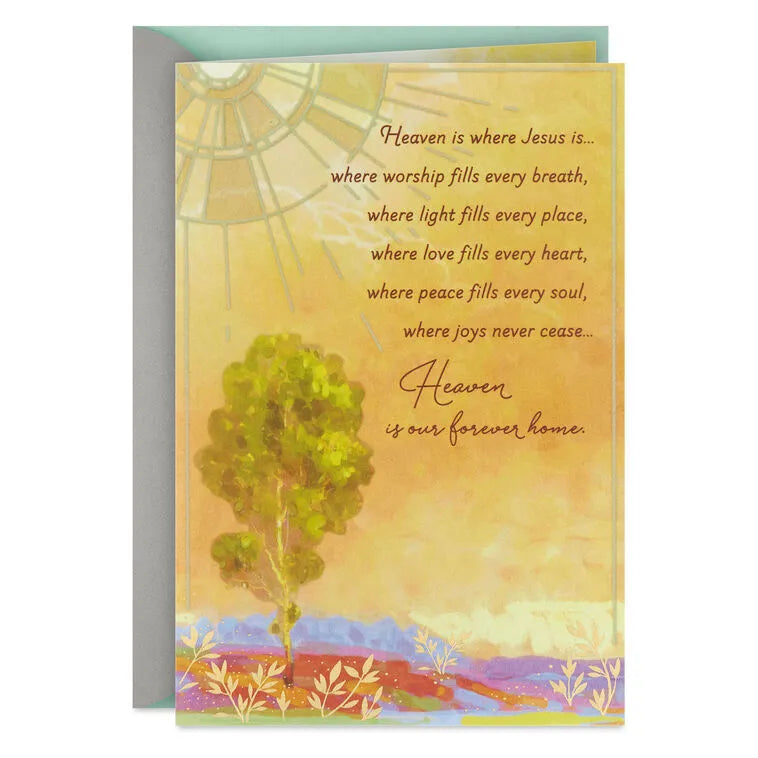 Heaven Is Our Forever Home Religious Sympathy Card