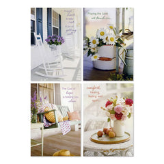 Sunny Days Assorted Religious Get Well Cards, Box of 12